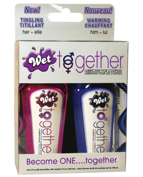 Wet Together Couples Lubricant - 2 oz Bottles Box of 2