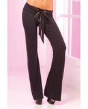 Pink Lipstick Loungewear Stretch Lounge Pant with Ruched Back and Oversized Pocket