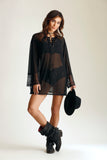 MYSTIC MESH AND LACE TUNIC